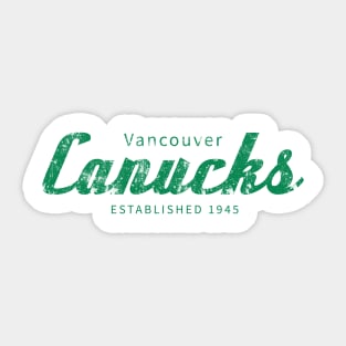 vancouver canucks vintage hockey Sticker